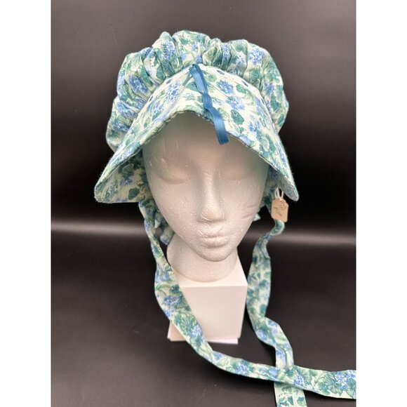 Womens Pioneer Bonnet Prairie Girls Floral Vintage Historical Kids Bonnet READ - Picture 2 of 10